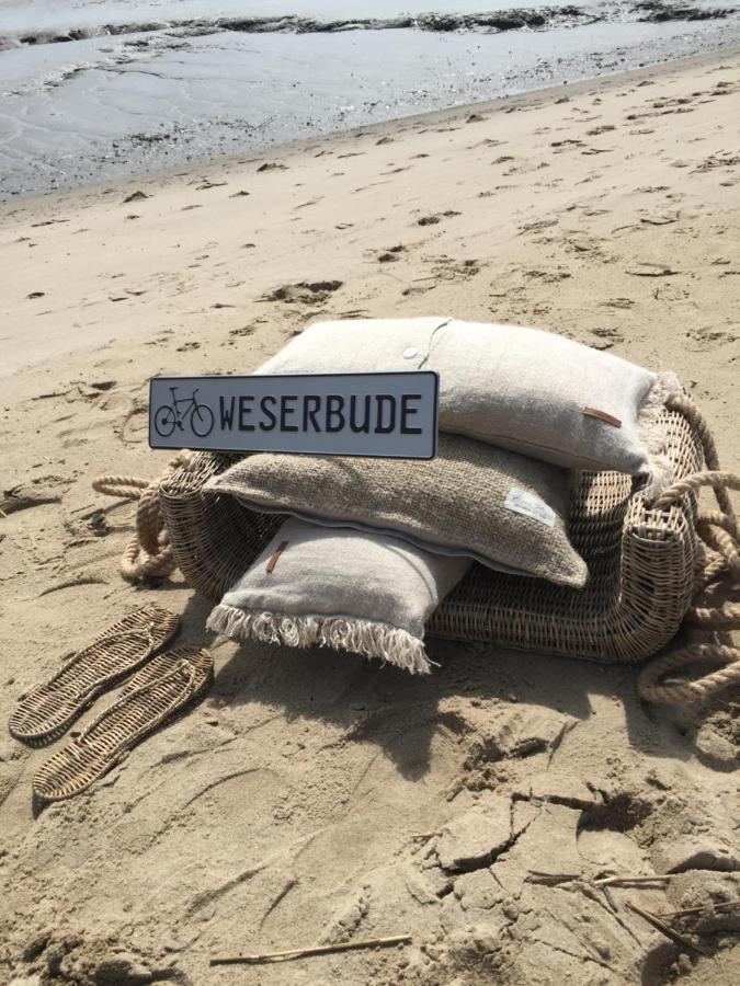 Moin !Die Weserbude Nordenham Esterno foto